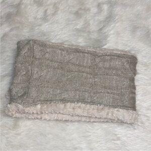 Cozy Knit infinity scarf with Fleece Lining